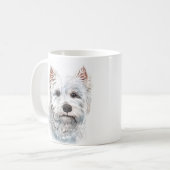 Gepersonaliseerde West Highland White Terrier Koffiemok (Voorkant links)