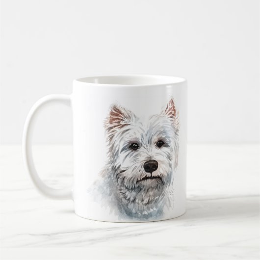 Gepersonaliseerde West Highland White Terrier Koffiemok (Links)