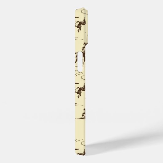 Gepersonaliseerde Westerne Cowboy Rodeo Paarden Case-Mate iPhone Case (Achterkant / Rechts)