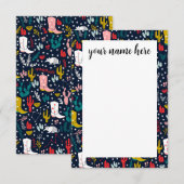 Gepersonaliseerde Westerne Cowgirl Notecards Bedankkaart (Voorkant / Achterkant)