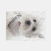 Gepersonaliseerde Westie Dog Pet Fleece Blanket Deken (Voorkant (Horizontaal))