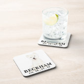 Gepersonaliseerde Westie West Highland Terrier Bier Onderzetter (Rechterzijde)