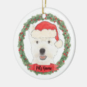 Gepersonaliseerde Westie West Highland Terrier Keramisch Ornament (Links)
