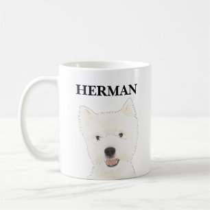 Gepersonaliseerde Westie West Highland Terrier Koffiemok