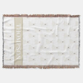 Gepersonaliseerde Westie West Highland Terrier Roz Deken (Voorkant)