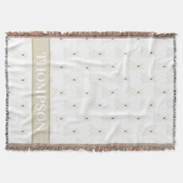 Gepersonaliseerde Westie West Highland Terrier Roz Deken