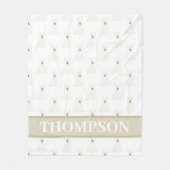 Gepersonaliseerde Westie West Highland Terrier Roz Fleece Deken (Voorkant)