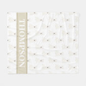 Gepersonaliseerde Westie West Highland Terrier Roz Fleece Deken (Voorkant (Horizontaal))