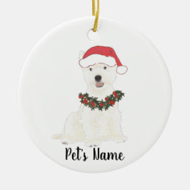 Gepersonaliseerde Westie Westie Highland Terrier Keramisch Ornament