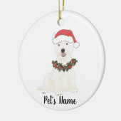 Gepersonaliseerde Westie Westie Highland Terrier Keramisch Ornament (Links)