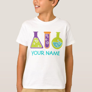 Gepersonaliseerde wetenschapper Cute Kinder Lab Te T-shirt