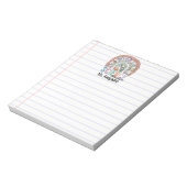 Gepersonaliseerde wetenschapsleraar Boho Rainbow A Notitieblok (Linkerzijde)