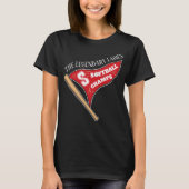 Gepersonaliseerde wettige dames Softball Champ T-shirt (Voorkant)