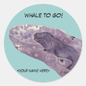 Gepersonaliseerde Whale Stickers Envelope Seals (Voorkant)