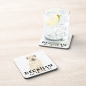 Gepersonaliseerde Wheaten Terrier Bier Onderzetter (Rechterzijde)