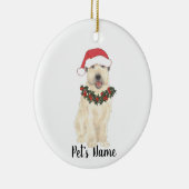 Gepersonaliseerde Wheaten Terrier Keramisch Ornament (Rechts)