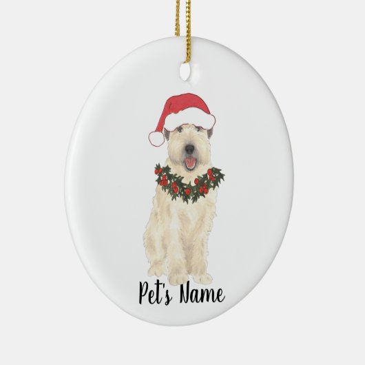 Gepersonaliseerde Wheaten Terrier Keramisch Ornament (Rechts)