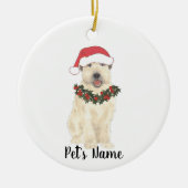 Gepersonaliseerde Wheaten Terrier Keramisch Ornament (Voorkant)