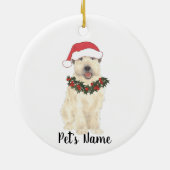 Gepersonaliseerde Wheaten Terrier Keramisch Ornament (Achterkant)