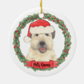 Gepersonaliseerde Wheaten Terrier Keramisch Ornament (Achterkant)