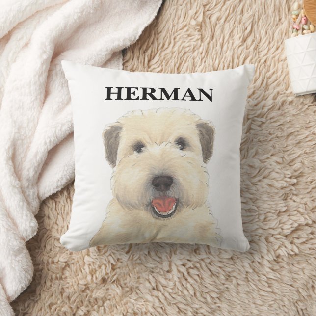 Gepersonaliseerde Wheaten Terrier Kussen (Deken)