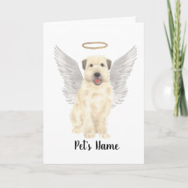 Gepersonaliseerde Wheaten Terrier Sympathie Memori Kaart