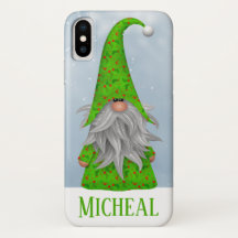 Gepersonaliseerde Whimsical Green Holiday Gnome