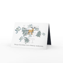 Gepersonaliseerde Whimsical Rustic Reindeer