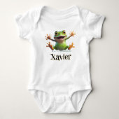 Gepersonaliseerde Whimsical Wonders Baby Frog Body Romper (Voorkant)