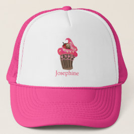 Gepersonaliseerde Whimsy Pink Cupcake pet