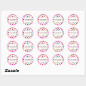 Gepersonaliseerde Whimsy Polka Dot Stickers (Vel)