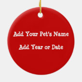 Gepersonaliseerde Whippet Dog Keepomwille Ornament (Achterkant)