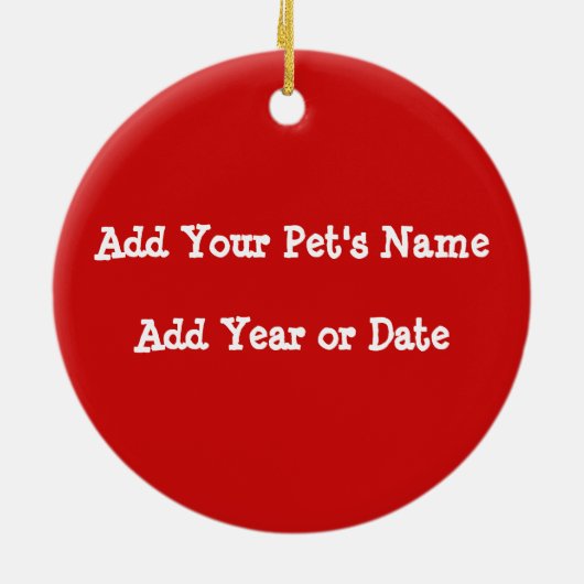 Gepersonaliseerde Whippet Dog Keepomwille Ornament (Achterkant)