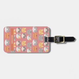 Gepersonaliseerde Whiskers en Whimsy Bagagelabel