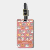 Gepersonaliseerde Whiskers en Whimsy Bagagelabel (Voorkant verticaal)