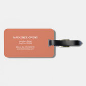 Gepersonaliseerde Whiskers en Whimsy Bagagelabel (Achterkant horizontaal)