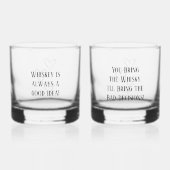 Gepersonaliseerde Whiskey Drinkware Set - Aangepas Whisky Glas (Voorkant)