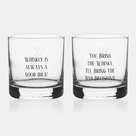Gepersonaliseerde Whiskey Drinkware Set - Aangepas Whisky Glas (Voorkant)