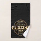 Gepersonaliseerde whisky op de Rocks Liquor Label  Bad Handdoek (Handdoek)