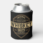 Gepersonaliseerde whisky op de Rocks Liquor Label  Blikjeskoeler (Blikje Voorkant)