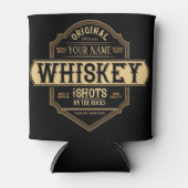 Gepersonaliseerde whisky op de Rocks Liquor Label  Blikjeskoeler (Voorkant)