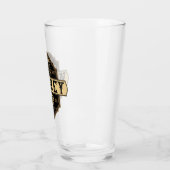 Gepersonaliseerde whisky op de Rocks Liquor Label  Glas (Links)