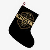 Gepersonaliseerde whisky op de Rocks Liquor Label  Grote Kerstsok (Voorkant (Hangend))