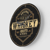 Gepersonaliseerde whisky op de Rocks Liquor Label Grote Klok (Hoek)