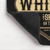 Gepersonaliseerde whisky op de Rocks Liquor Label  Muismat (Hoek)