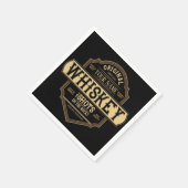 Gepersonaliseerde whisky op de Rocks Liquor Label  Servet (Hoek)