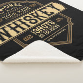Gepersonaliseerde whisky op de Rocks Liquor Label  Sherpa Deken (3/4)