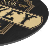 Gepersonaliseerde whisky op de Rocks Liquor Label  Snijplank (Hoek)