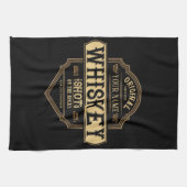 Gepersonaliseerde whisky op de Rocks Liquor Label  Theedoek (Horizontaal)