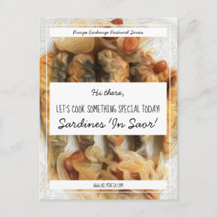 Gepersonaliseerde White Black Script Recept Exchan Briefkaart